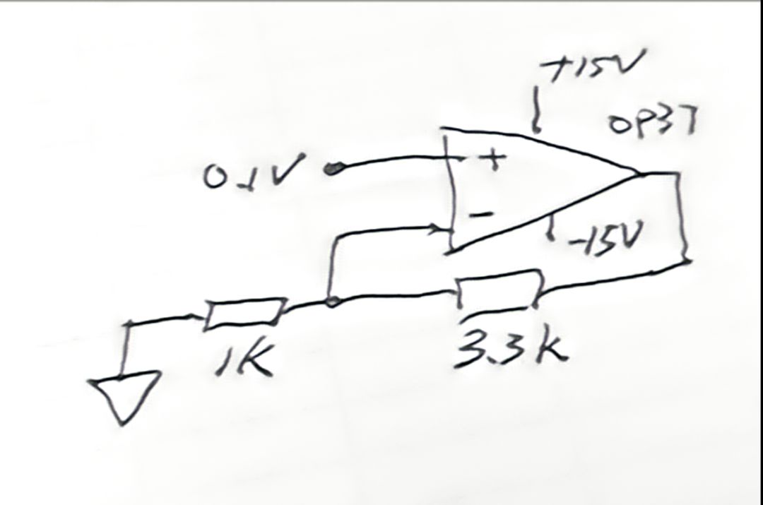 求运放输出电压。插图